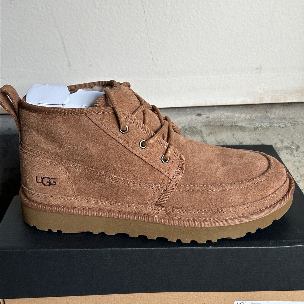 UGG Mens Neumel Boots Chestnut Size 10 Nwt - Picture 3 of 10